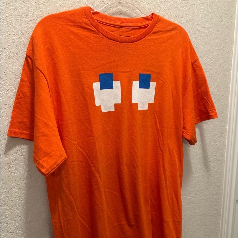 MAD Engine PacMan Orange Ghost Tee Size L